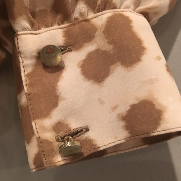 Banana Republic Tan Leopard Print Blouse - Picture 4 of 5